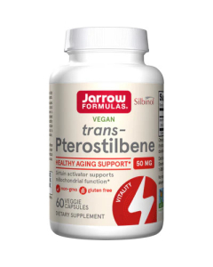 Jarrow Formulas trans-Pterostilbene 50mg  60 Vcaps