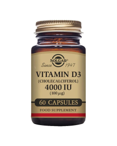 Solgar Vitamin D3 4000 IU (100 µg) 60 Vegetable Capsules