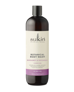 Sukin Botanical Body Wash Bergamot and Patchouli 500ml