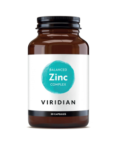 Viridian Balanced Zinc 15mg Complex 30 Veg Caps
