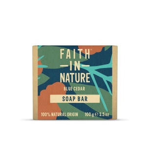 Faith in Nature Blue Cedar Soap Bar 100g