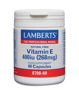 Lamberts Natural Vitamin E 400iu 60 Capsules 