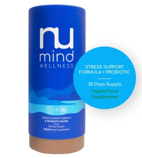 Nu Mind Wellness Stress Support Formula + Probiotic Blend 30 Sachets