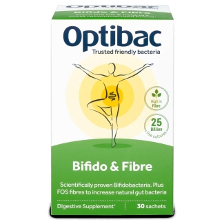 OptiBac Bifidobacteria & fibre 30 Sachets 