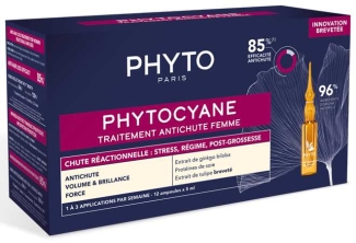Phyto CYANE Reactional Treatment For Hair Loss For Women 12 x 5ml