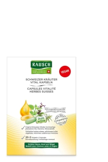 Rausch Swiss Herbal Vitality Capsules 30 x 2 caps