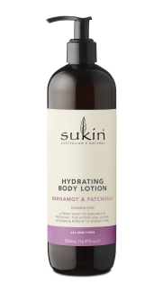 Sukin Hydrating Body Lotion Bergamot and Patchouli 500ml