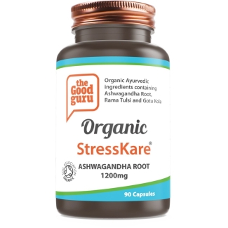 The Good Guru Organic StressKare with Ashwagandha Root 90 Caps