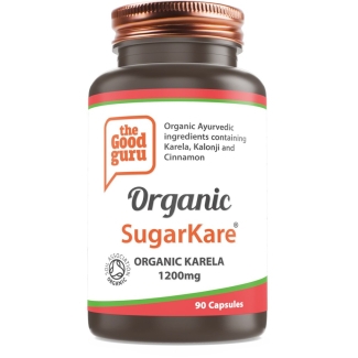 The Good Guru Organic SugarKare with Organic Karela 90 Caps