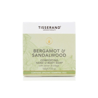 Tisserand Bergamot and Sandlewood Comforting Hand and Body Soap 100g