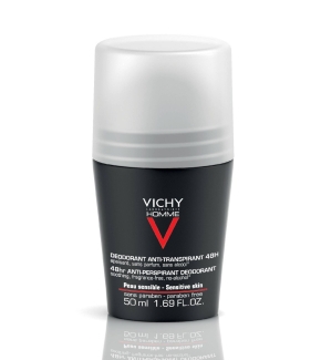 Vichy VHomme Deo Roll-On 48H Sensitive 50ml
