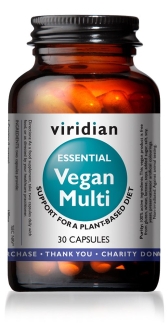 Viridian Essential Vegan Multi 30 Veg Caps