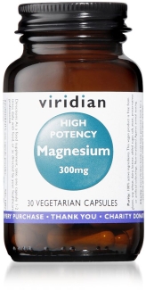 Viridian Hi-Potency Magnesium 300mg 30 Veg Caps