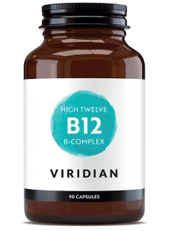 Viridian HIGH TWELVE Vitamin B12 with B-Complex 90 Veg Caps