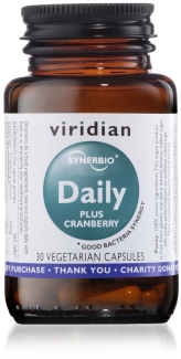 Viridian Synerbio Daily plus Cranberry 30 Veg Caps