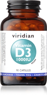 Viridian Vitamin D3 1000iu 90 Veg Caps 