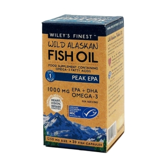 Wiley's Finest Wild Alaskan Fish Oil Peak EPA 1000mg 30 Capsules