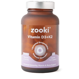 Zooki Liposomal Vitamin D3 + K2 60 Capsules