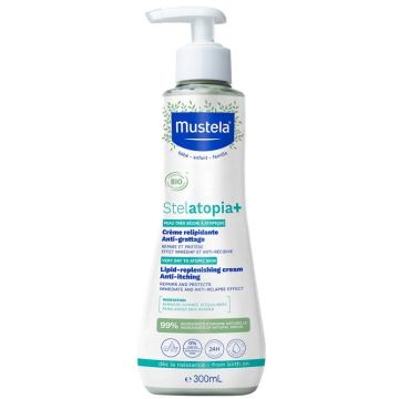 Mustela Stelatopia+ Lipid-Replenishing Anti-Itching Cream 300ml