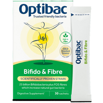 OptiBac Bifidobacteria & fibre 30 Sachets 
