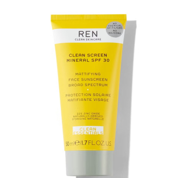 REN Clean Screen Mineral Mattifying Face Sunscreen SPF30 50ml