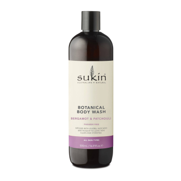 Sukin Botanical Body Wash Bergamot and Patchouli 500ml
