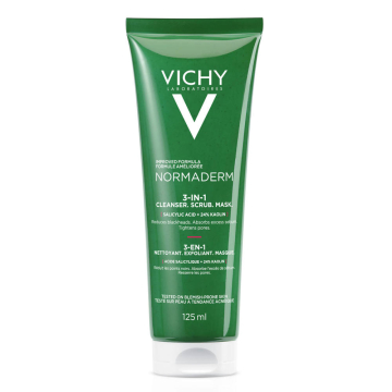 Vichy Normaderm 3-in-1 Cleansing + Scrub + Mask 125ml Vichy Normaderm 3-in-1 Cleansing + Scrub + Mask 125ml