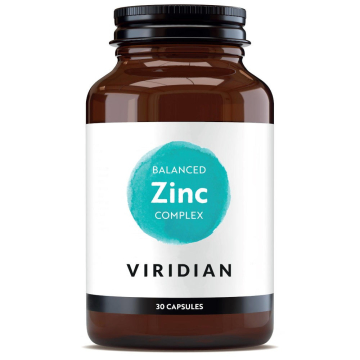 Viridian Balanced Zinc 15mg Complex 30 Veg Caps