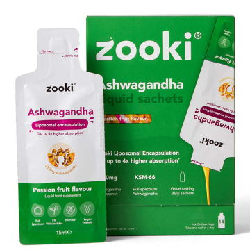Zooki Ashwagandha Passionfruit Zooki 14 x 15ml Zooki Ashwagandha Passionfruit Zooki 14 x 15ml