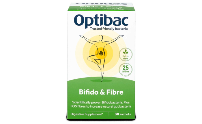 OptiBac Bifidobacteria & fibre 30 Sachets 