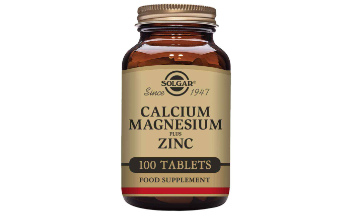 Solgar Calcium Magnesium Plus Zinc 100 Tablets