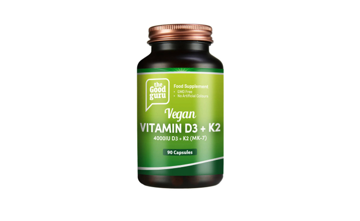 The Good Guru Vegan Vitamin D3 + K2 90 Caps The Good Guru Vegan Vitamin D3 + K2 90 Caps