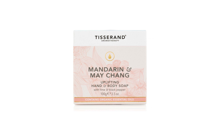 Tisserand Mandarin and May Chang Uplifting Hand and Body Soap 100g