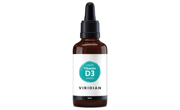 Viridian Liquid Vitamin D3 2000iu Drops 50ml Viridian Liquid Vitamin D3 2000iu Drops 50ml