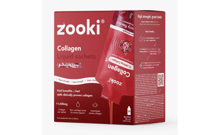 Zooki Super Strength Collagen Sour Cherry Zooki 30 x 15ml Zooki Super Strength Collagen Sour Cherry Zooki 30 x 15ml