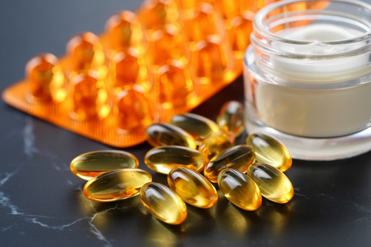 vitamin e capsules and cream
